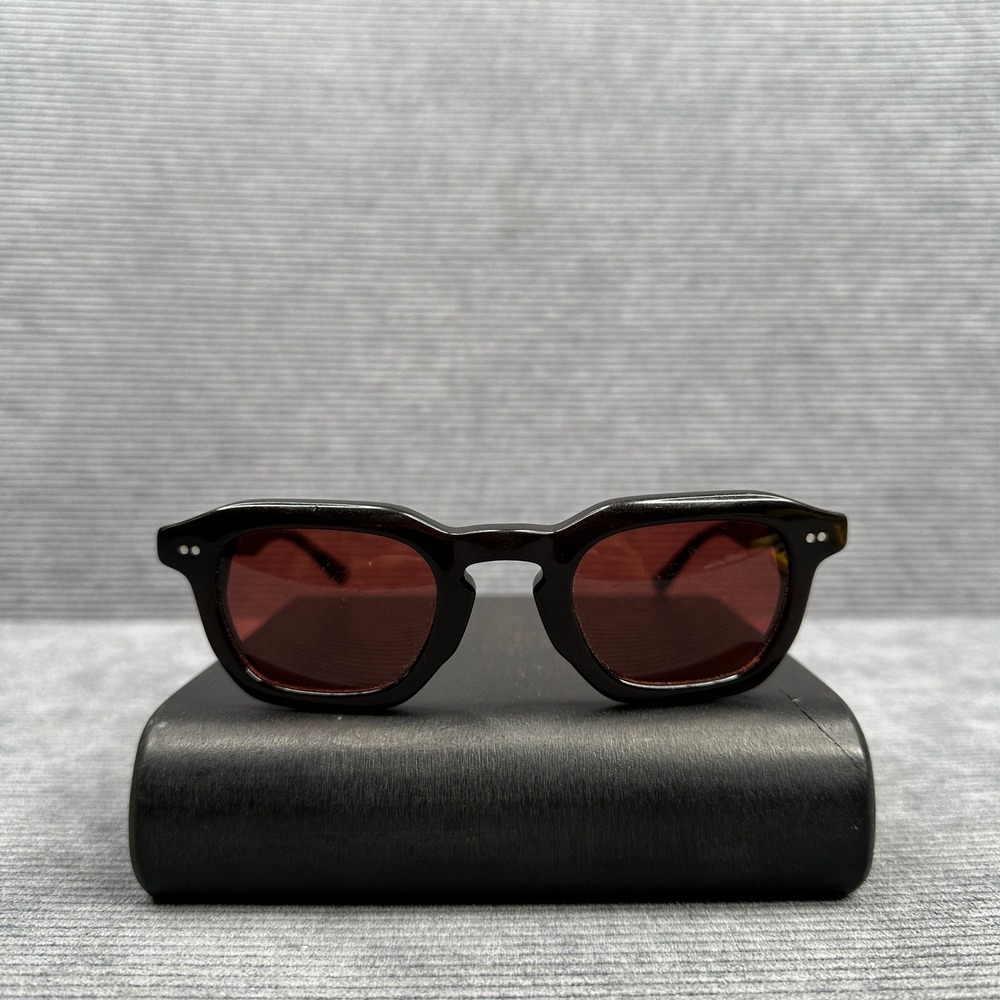 Crap Eyewear The No Wave Sunglasses Black Bio-Acetate Square Frame 44-27 Y2k